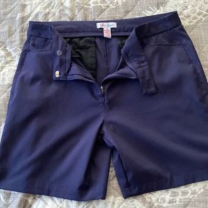 Blue golf shorts size 10 made by Lillie green